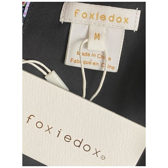 FOXIEDOX Anthropologie NWT $145 Wild Floral Boho Print Cropped Leg Jumpsuit Med - Picture 4 of 13